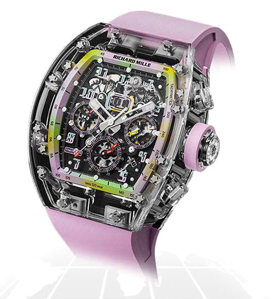 RICHARD MILLE Replica Watch RM011 SAPPHIRE FLYBACK CHRONOGRAPH "A11 TIME MACHINE LILAC PINK" - Click Image to Close